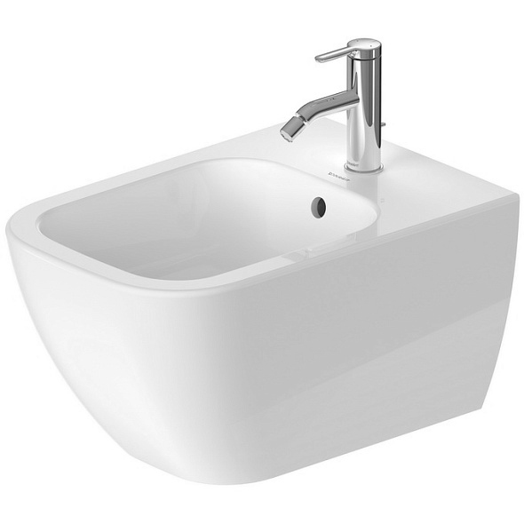 Биде подвесное Duravit Happy D.2, WonderGliss, 54x34, 22581500001