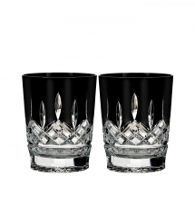 Набор бокалов для виски Lismore Black Double Crystal Old Fashioned, 2 шт