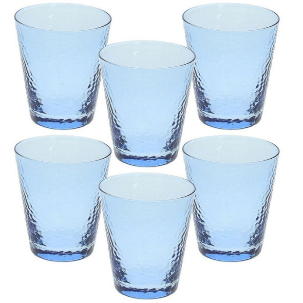 Набор стаканов Glass Alice 330 мл, 6 шт, синий