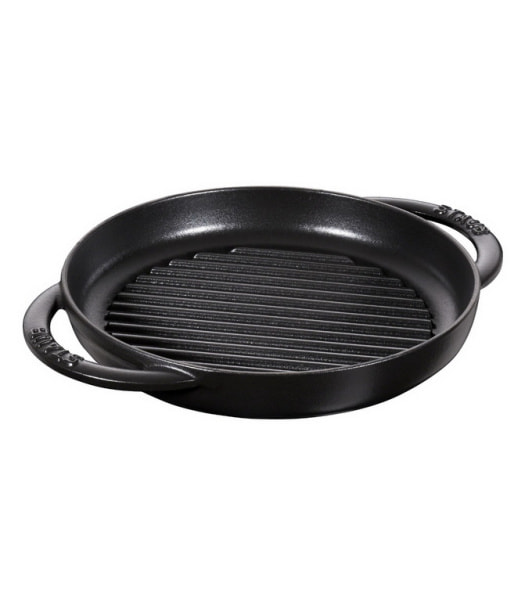 Сковорода-гриль круглая с двумя ручками Grills 22 см, черная