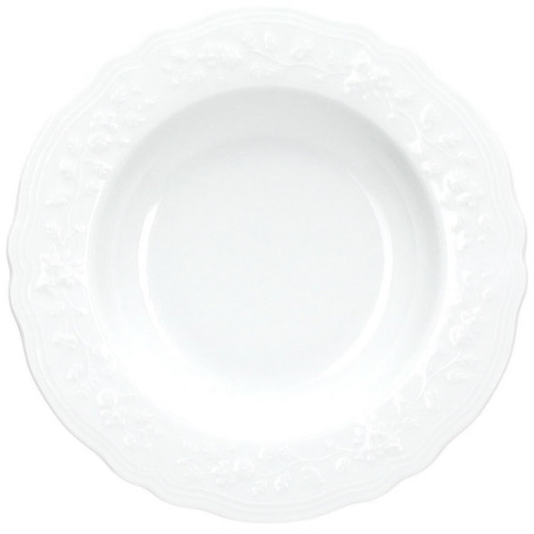 Тарелка глубокая Fleur Bianco 23 см