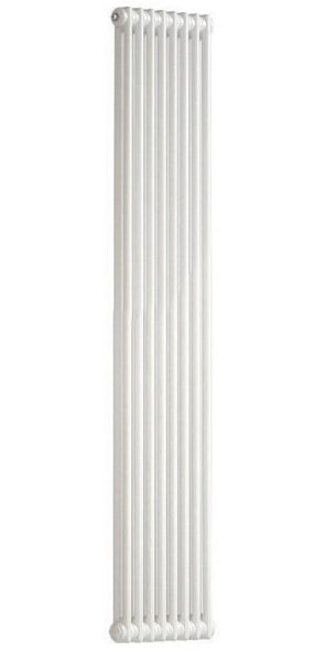 Радиатор трубчатый водный с термовентилем Zehnder Сharleston 2180-8-RAL9016gloss-V001