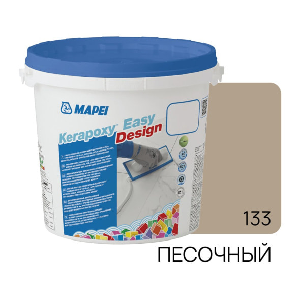 Фуга эпоксидная Kerapoxy Easy Design 133 3 кг, цвет песочный