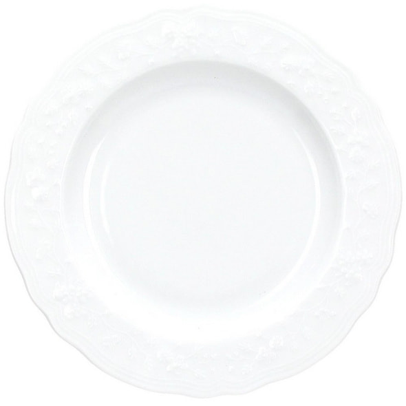Тарелка салатная Fleur Bianco 22 см