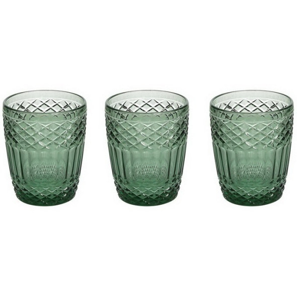 Набор стаканов Glass Claire 300 мл, 3 шт, зеленый