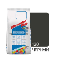 Фуга цементная UltraColor Plus N120 5 кг, цвет черный