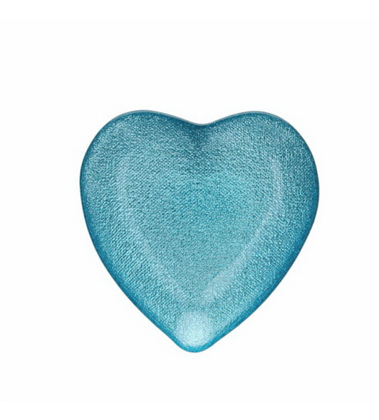 Блюдо "Сердце" 25х25 см, цвет голубой