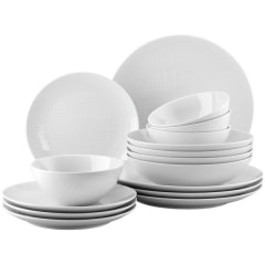 Набор посуды на 4 персоны Mesh White, 16 предметов