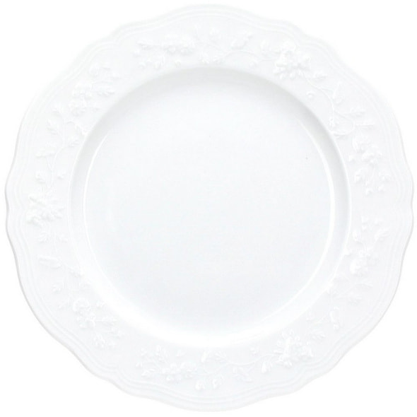 Тарелка столовая Fleur Bianco 26 см