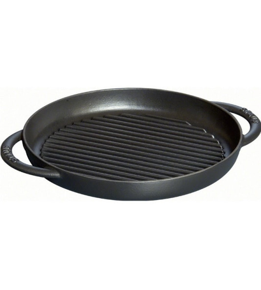 Сковорода-гриль круглая с двумя ручками Grills 26 см, черная