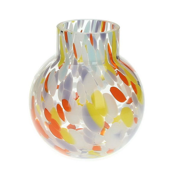 Ваза Glass Design Rainbow 14 см, цвет оранжевый/желтый