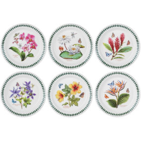 Набор тарелок салатных Botanic Garden Exotic 20 см, 6 шт Набор тарелок салатных Botanic Garden Exotic 20 см, 6 шт
