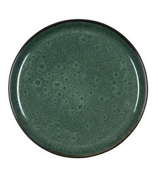 Тарелка салатная Bitz 21 см, цвет черный/зеленый