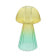 Подсвечник Glass Design Mushroom 15 см, желтый/зеленый