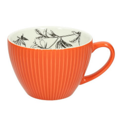 Чашка для завтрака Milk & Coffee Breakfast Time 490 мл, оранжевая