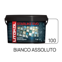 Фуга эпоксидная Starlike Evo 1 кг, цвет S.100 Bianco Assoluto