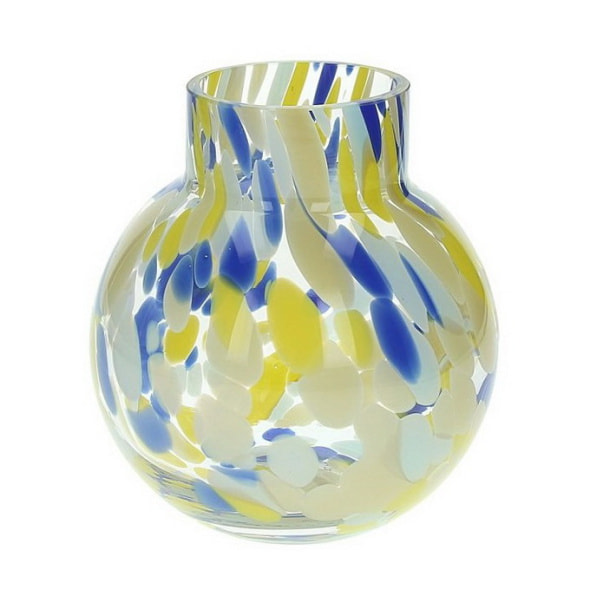 Ваза Glass Design Rainbow 14 см, цвет голубой/синий