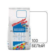 Фуга цементная UltraColor Plus N100 5 кг, цвет белый